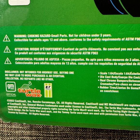 699-M2 Machines 1967 Chevrolet Nova S72 Turtle Wax New In Unopened Box Age 8+ - Picture 8 of 8